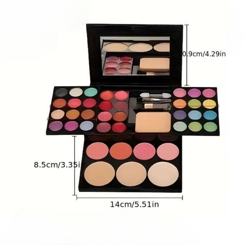 39 Color Makeup Palette with Cosmetic Mirror Set, Eye Shadows Palette & Blush & Concealer & Lip Gloss, Long Lasting Multifunctional Makeup Products