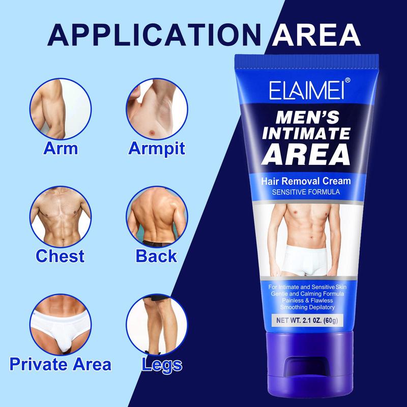 Men's Intimate Area Hair Removal Cream, Gentle Hair Removal Cream For Men, Personal Care Product