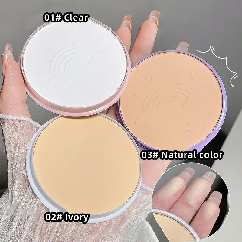 Long-lasting Matte Setting Powder, Oil Control Concealer, Invisible Pore Brightening, Face Makeup Accessories Suitable For All Skins