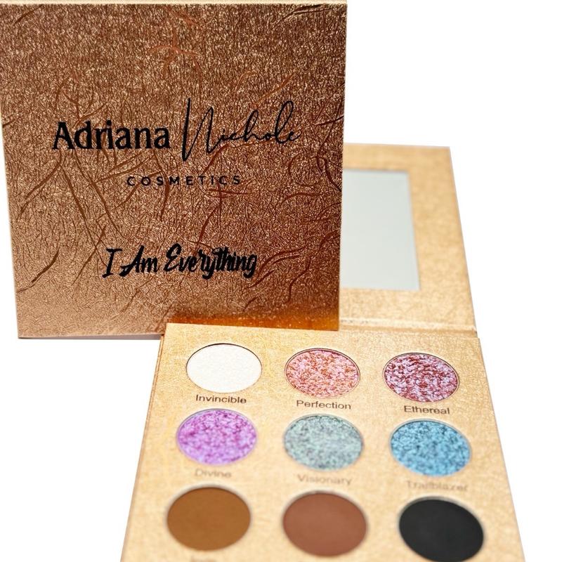 I AM EVERYTHING PALETTE Eyeshadow Shimmer duochrome Multicolor iridescent pigment Cosmetic Makeup ethereal  glitter shadow Matte Titanium