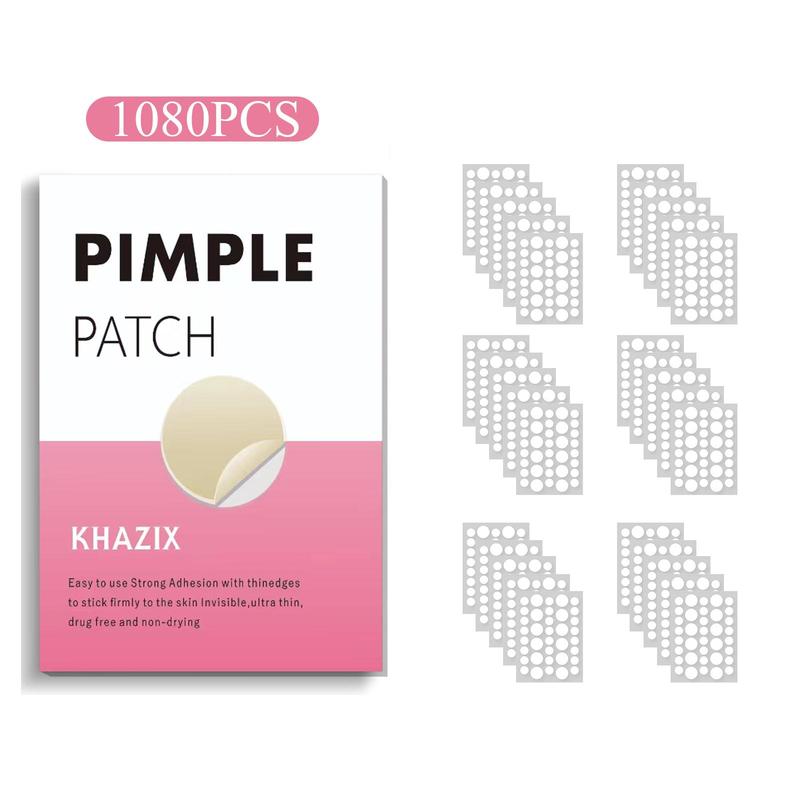 Pimple Patch, 1080pcs box Invisible Acne Cover Patches, Hydrocolloid Acne Patches, Skin Care Products for Women & Men, Christmas Gift