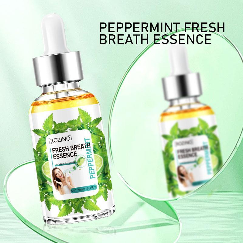 30ML Peppermint Breath Freshening Essence, Oral Care Essence for Relieving Bad Breath Odor, Refresh Breath Serum for Women & Men