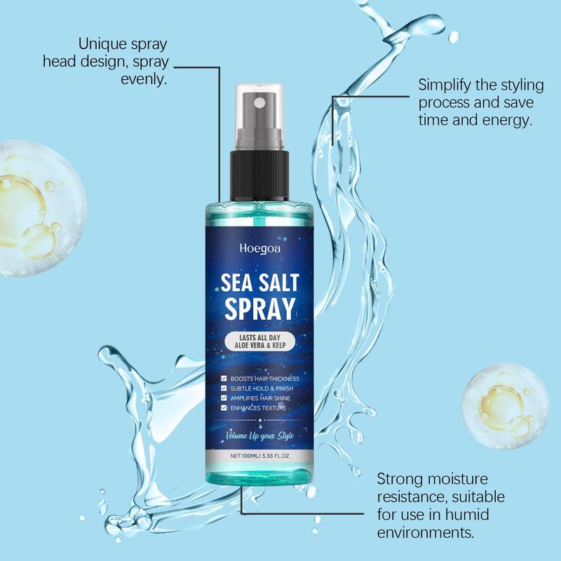 Sea Salt Spray, Hair Moisturizing & Nourishing Setting Spray, Hair Care & Styling Product for Women & Men Daily Use