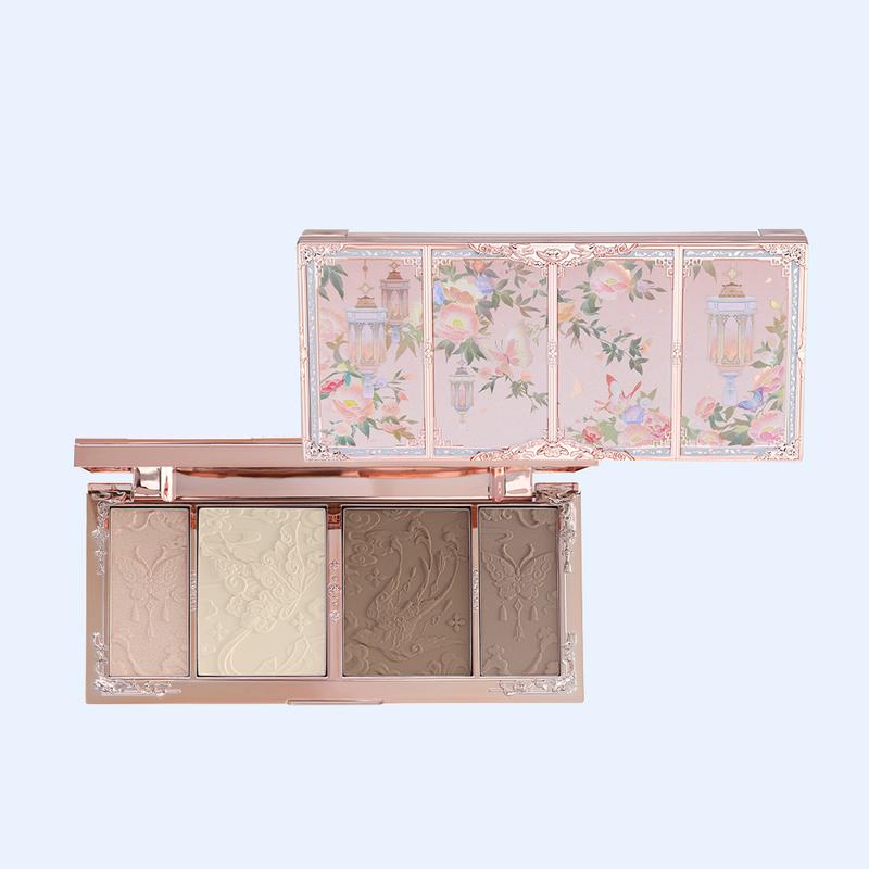 Flower Knows Butterfly Cloud Collar Collection Embossed Highlight & Contour Palette