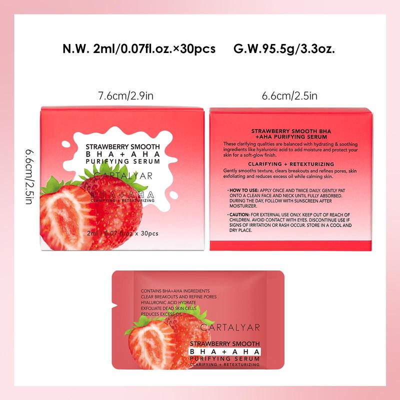 Strawberry Moisturizing Acne Serum, Facial Skincare Essence, Beauty & Personal Care Product, Skincare Set