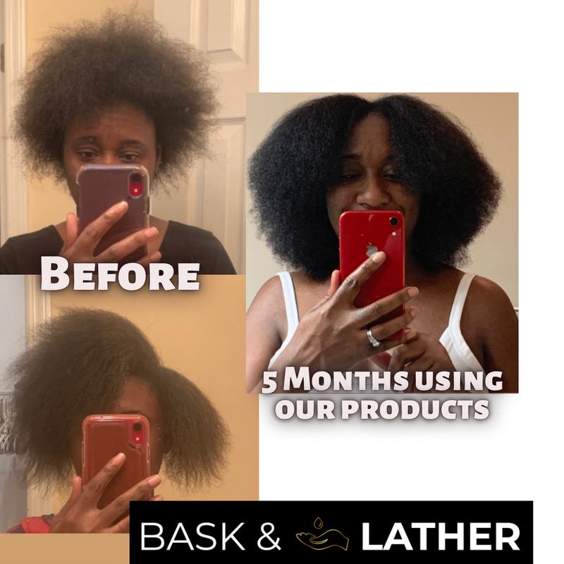 MOISTURIZE & SEAL BUNDLE- Hair Growth + Moisture + Length Retention Haircare