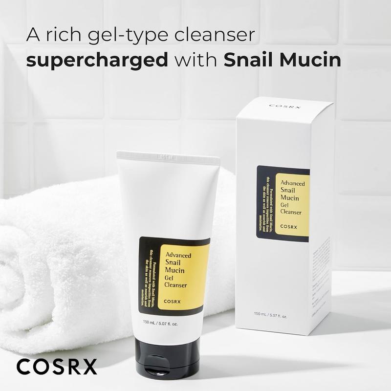 [COSRX OFFICIAL] Advanced Snail Mucin Gel Cleanser 150ml foaming  facial wash snail slime