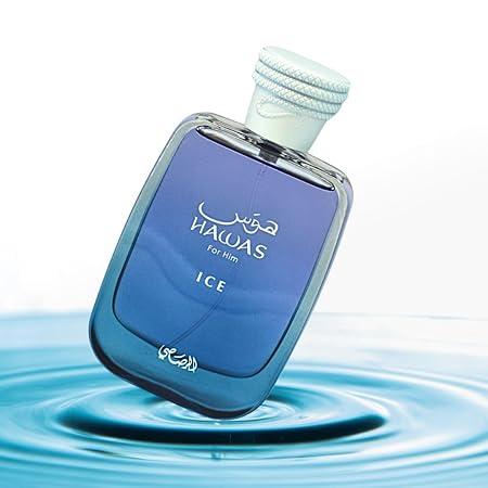 RASASI Hawas Ice Eau De Parfum Spray for Men, 3.4 Ounce