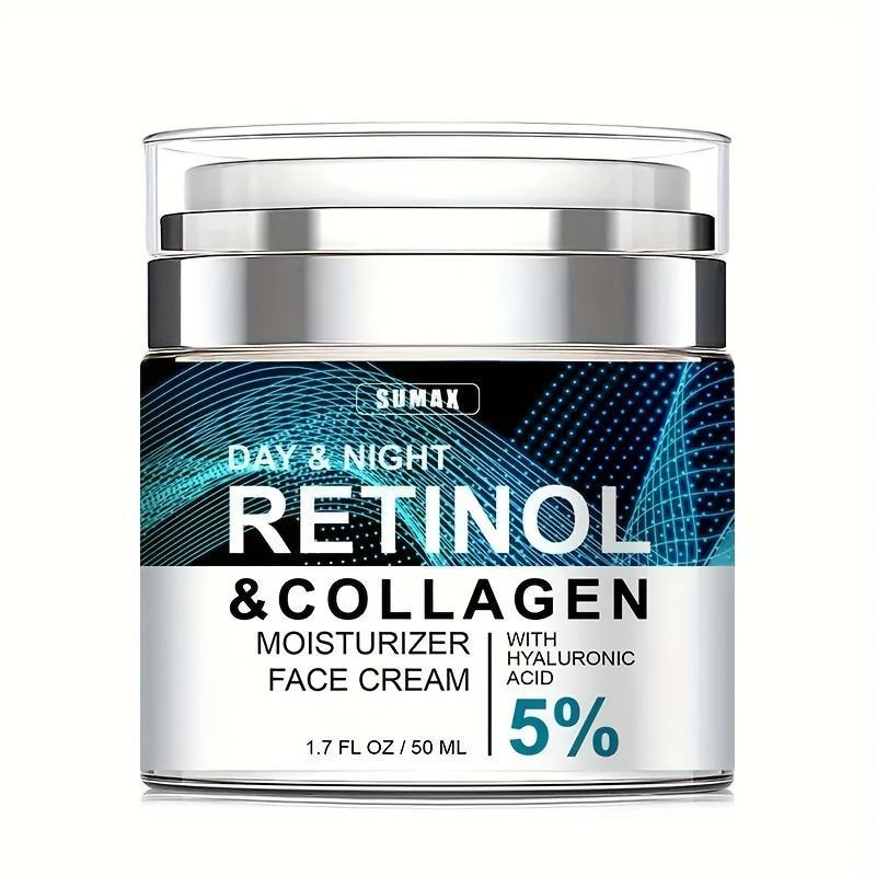 Retinol & Collagen Face Cream, 1 Count Moisturizing Face Cream, Hydrating Face Moisturizer, Face Lotion for Men & Women