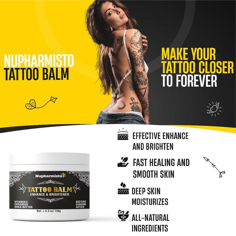 Powerful Tattoo Aftercare Balm For Color Enhancement And Brightening: Fast Tattoo Balm To Revive Old Tattoos & Heal New Ones, Prevents Fading And Blurring