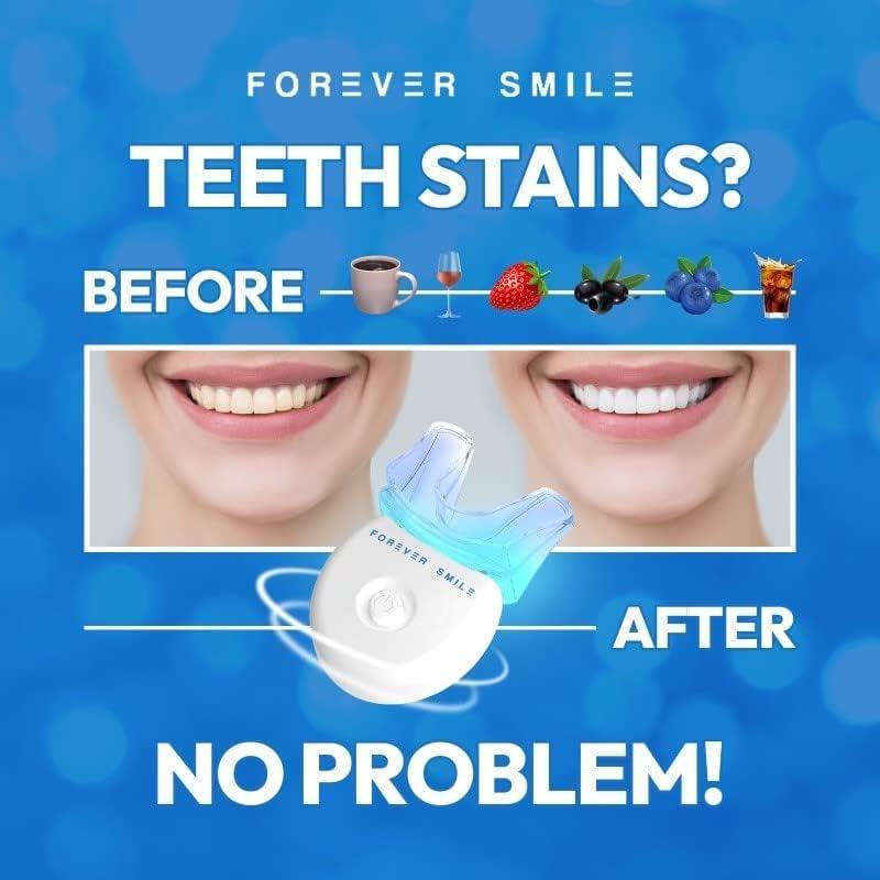 Gentle and Effective Forever Smile 5X LED Teeth Whitening Kit for Sensitive Teeth - Oral