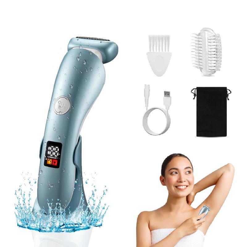 3 in 1 Electric Shaver for Women, 1 Box Rechargeable Trimmer with Detachable Head, Portable Electric Razor for Bikini Legs Underarm Body Public Hairs