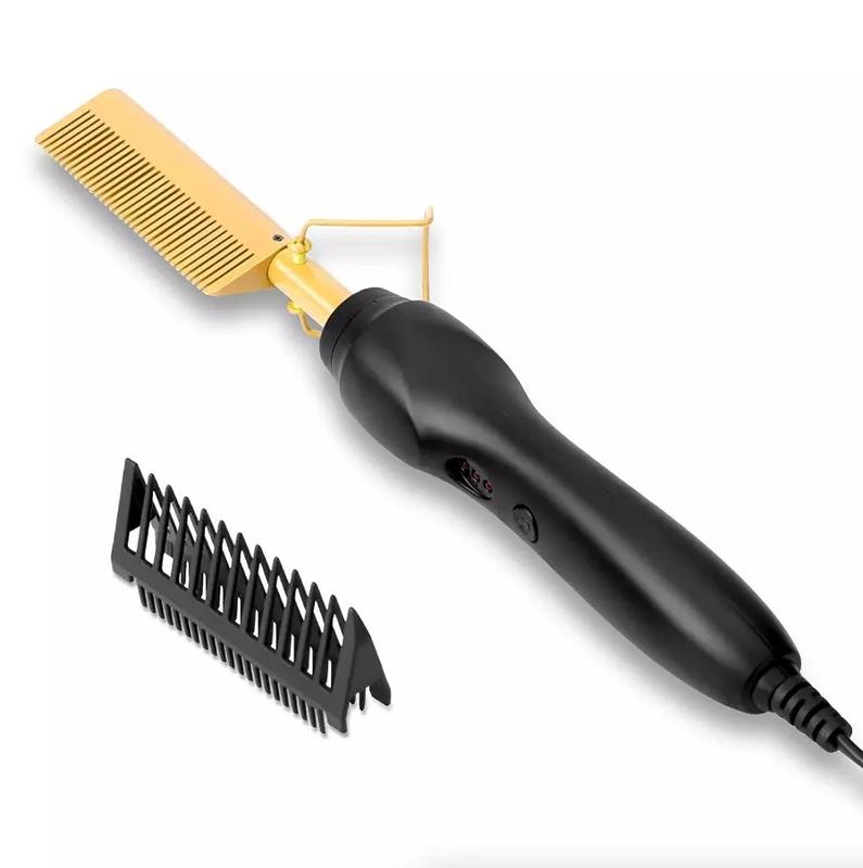 Hair Straightener Comb Pro Electric Beard Straightening Comb Heat Hot Comb Press for Comfortable Styling