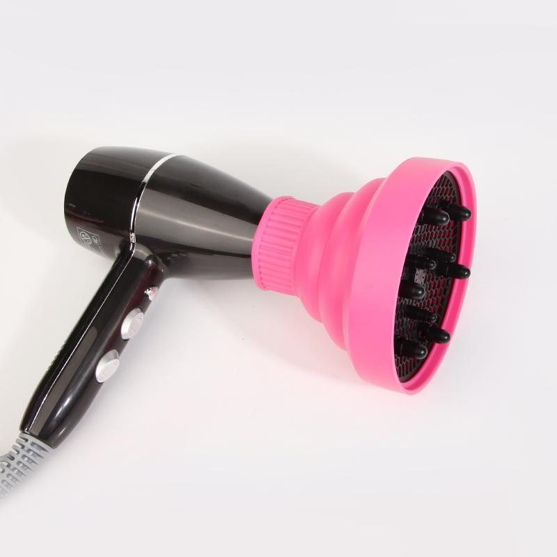 Foldable Hair Dryer Nozzle Cover, Silicone Heat Resistant Hair Dryer Nozzle, Hair Dryer Extender, Household Hair Styling Tool