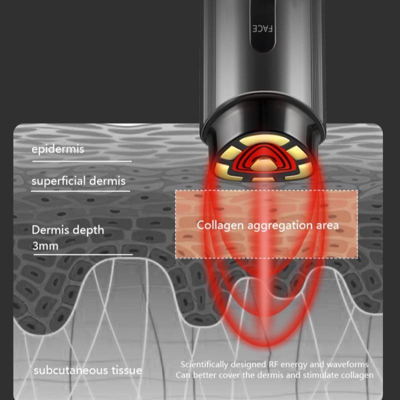 Facial & Eyes & Neck Infrared LED Red Light Beauty Instrument, Face and Neck Firming Sculpting Contouring Lifting Tool, Reduces The Look Of Dark Circle & Puffiness & The Look Of Fine Lines, Radio Frequency Thermal Beauty Instrument, Stocking Fillers Gift