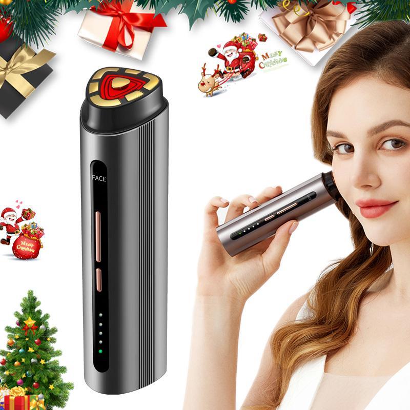 Facial & Eyes & Neck Infrared LED Red Light Beauty Instrument, Face and Neck Firming Sculpting Contouring Lifting Tool, Reduces The Look Of Dark Circle & Puffiness & The Look Of Fine Lines, Radio Frequency Thermal Beauty Instrument, Stocking Fillers Gift