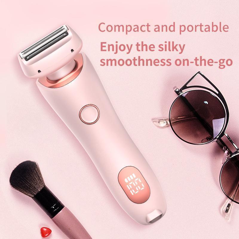 2 in 1 Electric Rechargeable Shaver Kit, 1 Set Waterproof Body Hair Shaver Trimmer, Epilator Hair, Easy To Use Hair Trimming Kit for Women, Christmas Gift