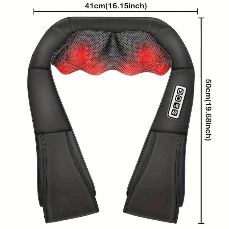 2024 Shiatsu Neck and Back Massager, Car Neck Massage Pillow for Neck, Back, Shoulder, Foot, Leg Massage. Perfect Present for Man Woman Family. Home, Office, and Car Use. Thanksgiving, Christmas, New Year Gift Comfort Adjustable