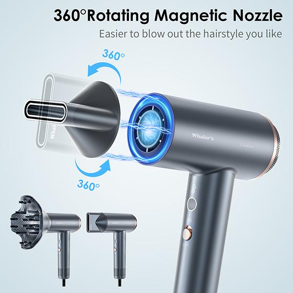 2024 whalers New Professional High Speed Negative Ion High Speed Hair Dryer , home travel gift highspeed hairdryer hairdiffuser  curly hairdiffuser 1d hair dryer fast blowdryer curl diffuser