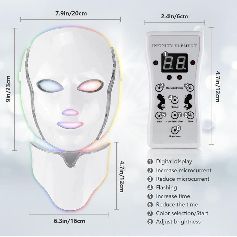 LED Face Mask Light,  Portable and Rechargeable Facial Led Mask Skincare at Home and Travel Use, Skin Care Products