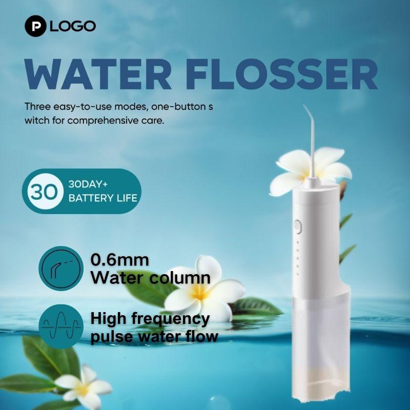 WaterFlosser Portable oral cleaner irrigator Teethbrush 5in1 DentalCare MouthWash TeethProtect Waterproof Rechargeable Professional Flossing Nozzle