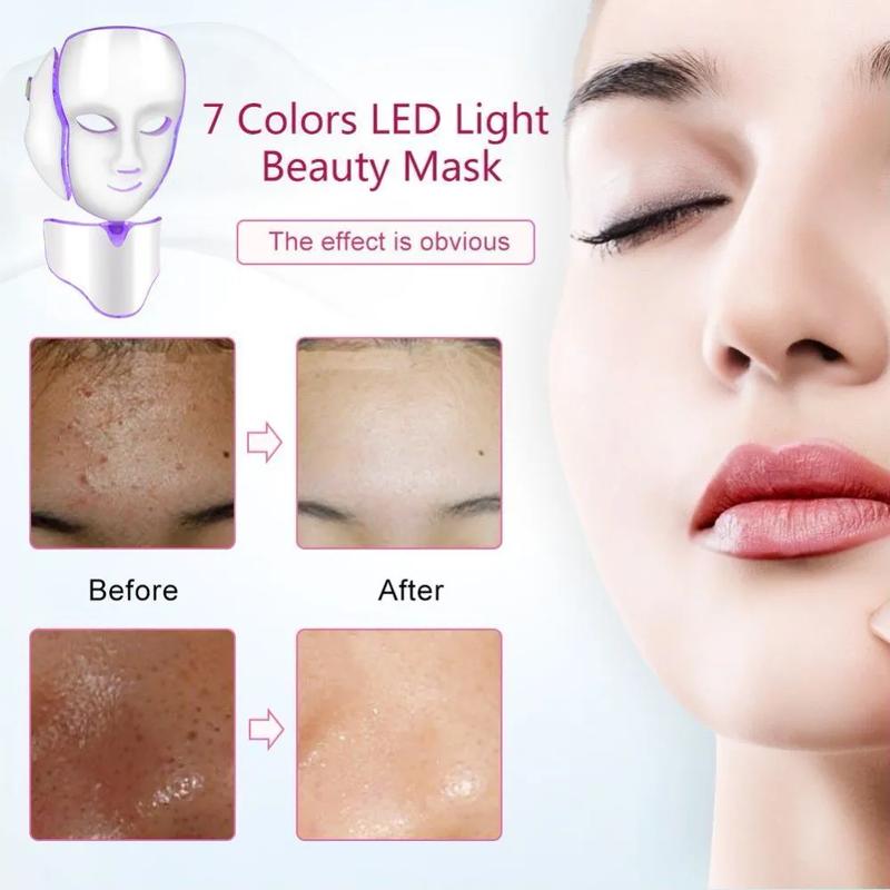 LED Face Mask Light,  Portable and Rechargeable Facial Led Mask Skincare at Home and Travel Use, Skin Care Products