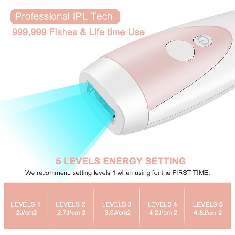 IPL Hair Removal Permanent Painless Laser Hair Removal Device Flashes Painless Hair Reduction System For Face Arms Comfort