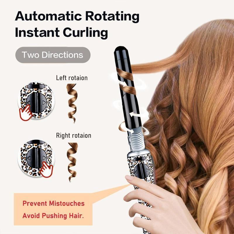 Automatic Rotating Hair Curler, 1 Set Electric Hair Curler with LED Display, Hair Styling Tool for Home & Salon Use