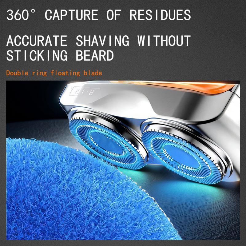 Portable Electric Shaver, 2 Counts set Men's Electric Shaver with Storage Bag, Suitable for Car, Travel, Outdoor, Men's Grooming Tool, Christmas Gift