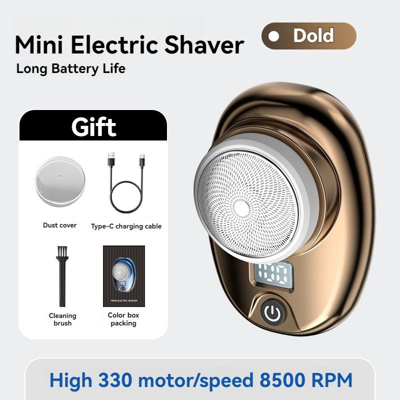 [Long battery life]Men's Mini Electric Shaver - Portable Home Men's Shaver for Travel - Waterproof Digital Shaver with Beard Tracking,Support Tpcy-c