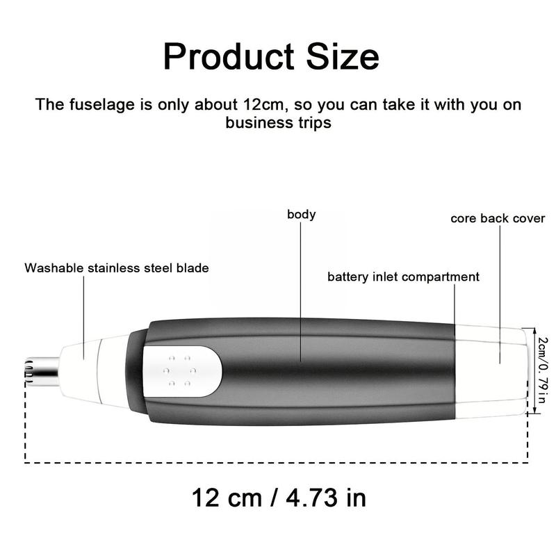 Electric Nose & Ear Hair Trimmer, Electric Eyebrow Trimmer, Versatile Precise and Safe Automatic Face Hair Shaver Beauty Trimmer Facial Hair Removal Tool