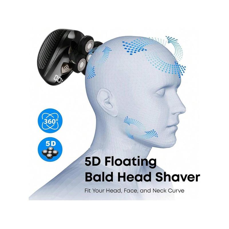 SHGdh Head Shavers For Bald Men, Bald Head Shavers, Electric Shaver Razors, Waterproof Cordless Suitable For Gifts