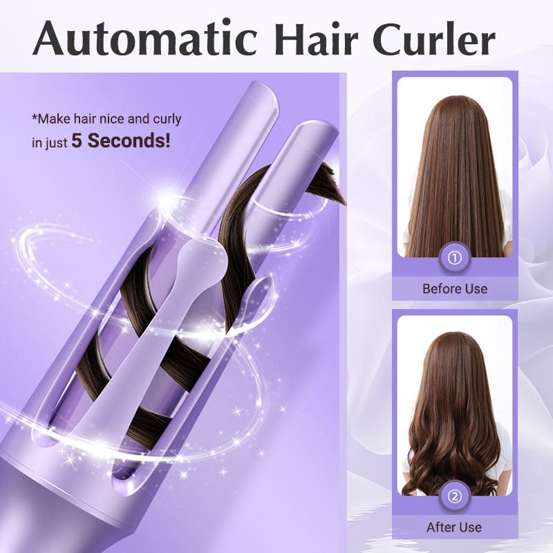 Hair Curler, Automatic Hair Curler with left and right curl, and with adjustable temperature controls.