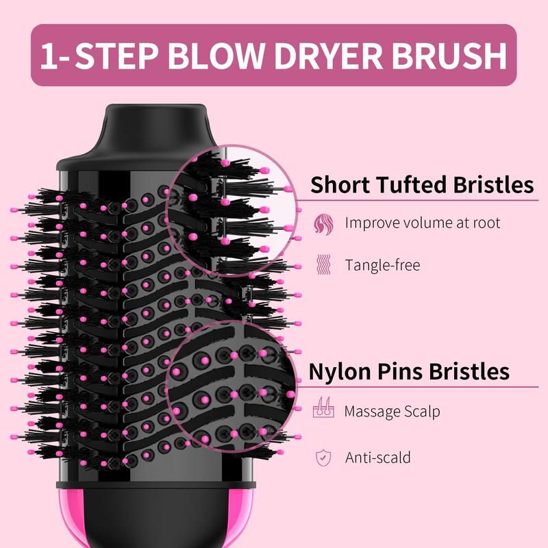 One-Step Volumizer Hair Dryer Brush, Blow Dryer, Portable Straightening Hot Air Brush