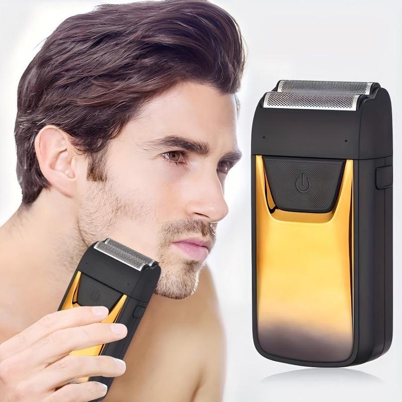 Rechargeable Electric Shaver, Portable Electric Razor with LED Display, Wet and Dry Use Electric Shaver for Men, Men's Grooming Tool