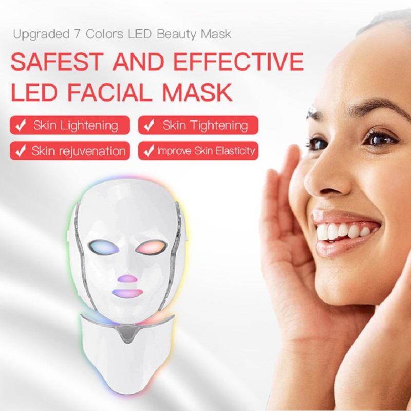 LED Face Mask Light,  Portable and Rechargeable Facial Led Mask Skincare at Home and Travel Use, Skin Care Products