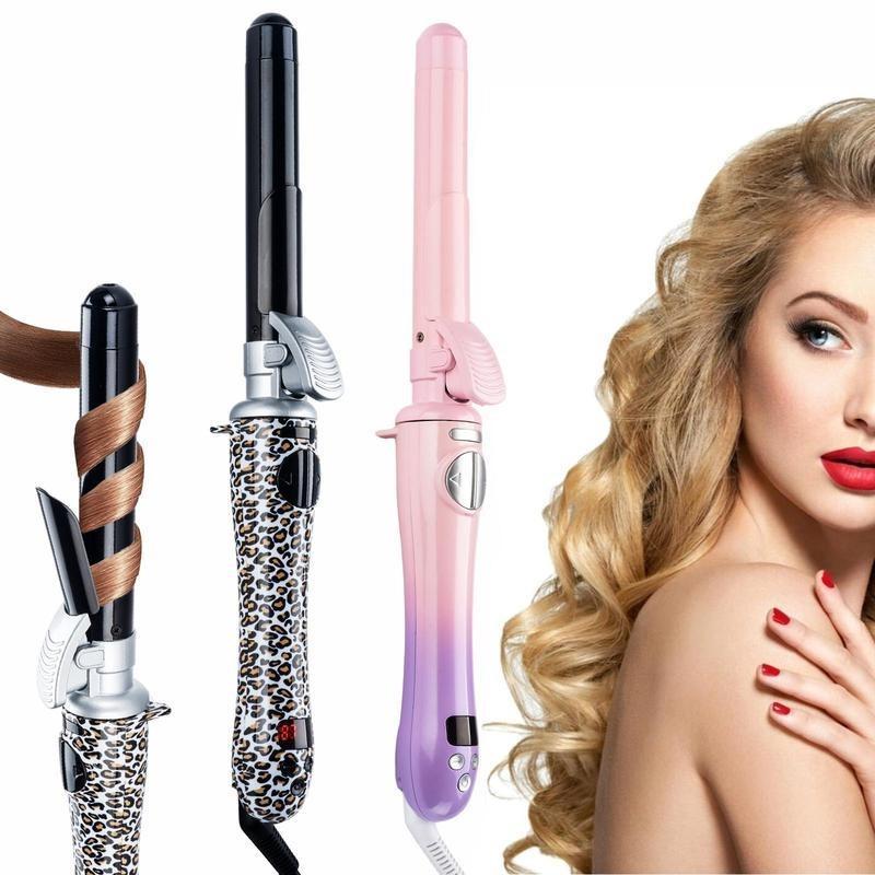 Automatic Rotating Hair Curler, 1 Set Electric Hair Curler with LED Display, Hair Styling Tool for Home & Salon Use