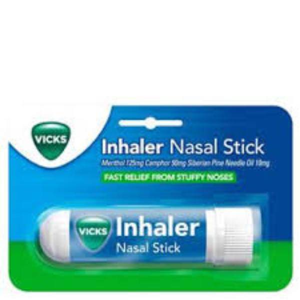 Vicks Inhaler Nasal Vapor Cold Relief for Nasal Congestion Tube 0.5ML Fast Sinus Relief for Stuffy Nose & Breathing Comfort