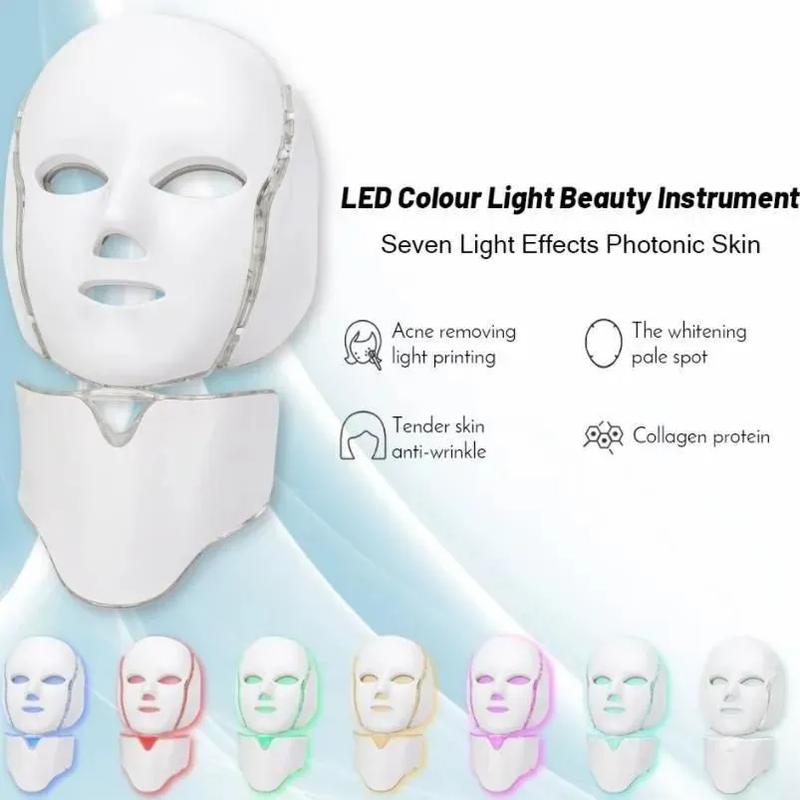 LED Face Mask Light,  Portable and Rechargeable Facial Led Mask Skincare at Home and Travel Use, Skin Care Products