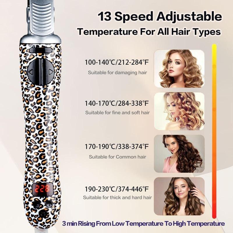 Automatic Rotating Hair Curler, 1 Set Electric Hair Curler with LED Display, Hair Styling Tool for Home & Salon Use