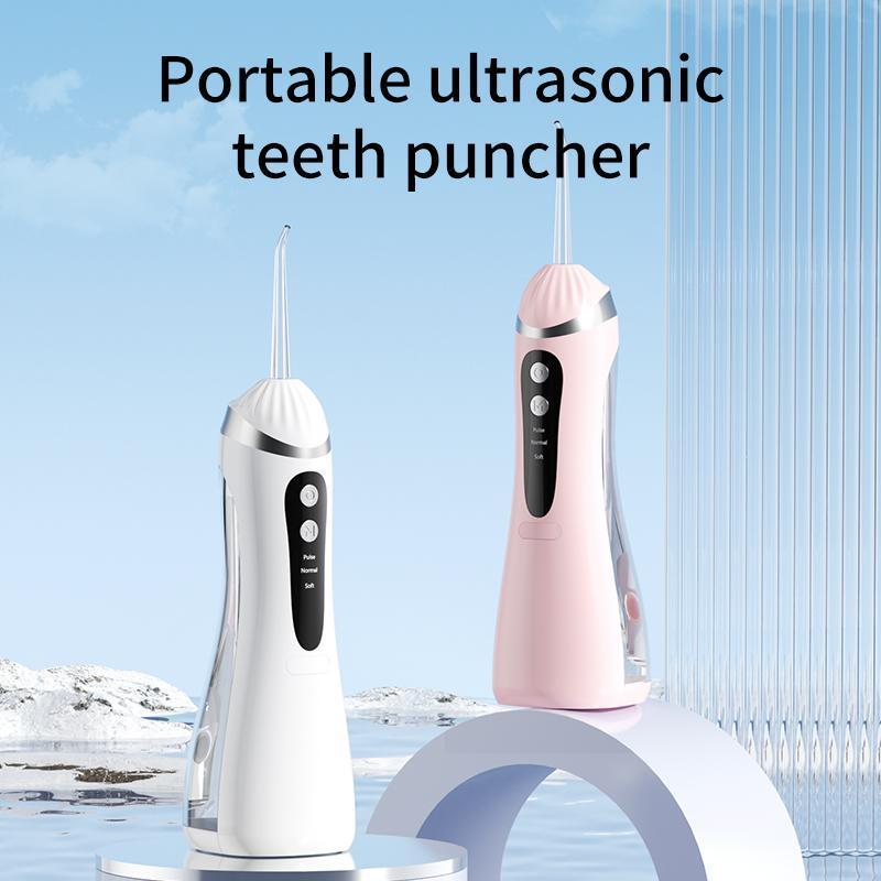 Rechargeable Portable Oral Irrigator, 1 Box Water Flosser & Accessories, Waterproof Teeth Cleaner, Dental Care Tool for Home & Travel, Christmas Gift