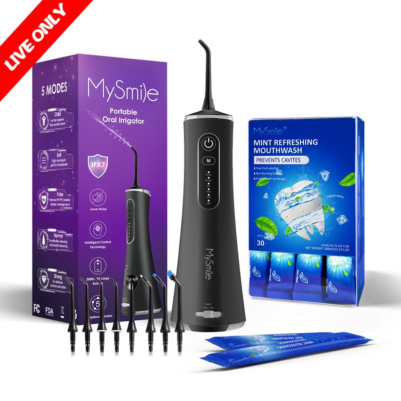 Livestream Special - MySmile Cordless Select (LP211) Water Flosser +Mouthwash Bundle(Result May Vary)