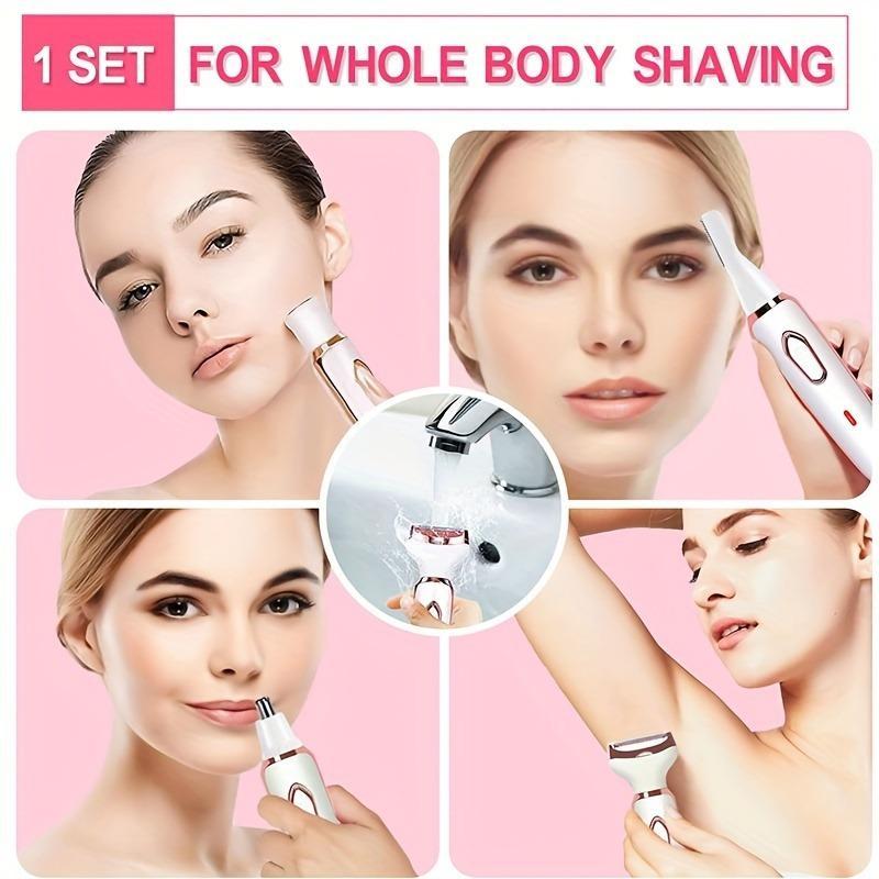 4 in 1 Electric Hair Removal Instrument, 1 Box Electric Hair Removal Machine & Accessories, Personal Care Appliances for Women