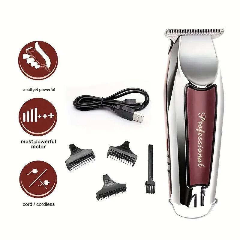 Electric Hair Shaving Kit for Men & Barber, 1 Box Professional Hair Trimmer Set, Portable Electric Hair Trimmer Shaving Kit, Safety Hair Trimmer Shaving Machine, Haircut Machine, Comfort Hair Trimmer, Summer Gift, Gift For Christmas & Fall, Christmas Gift