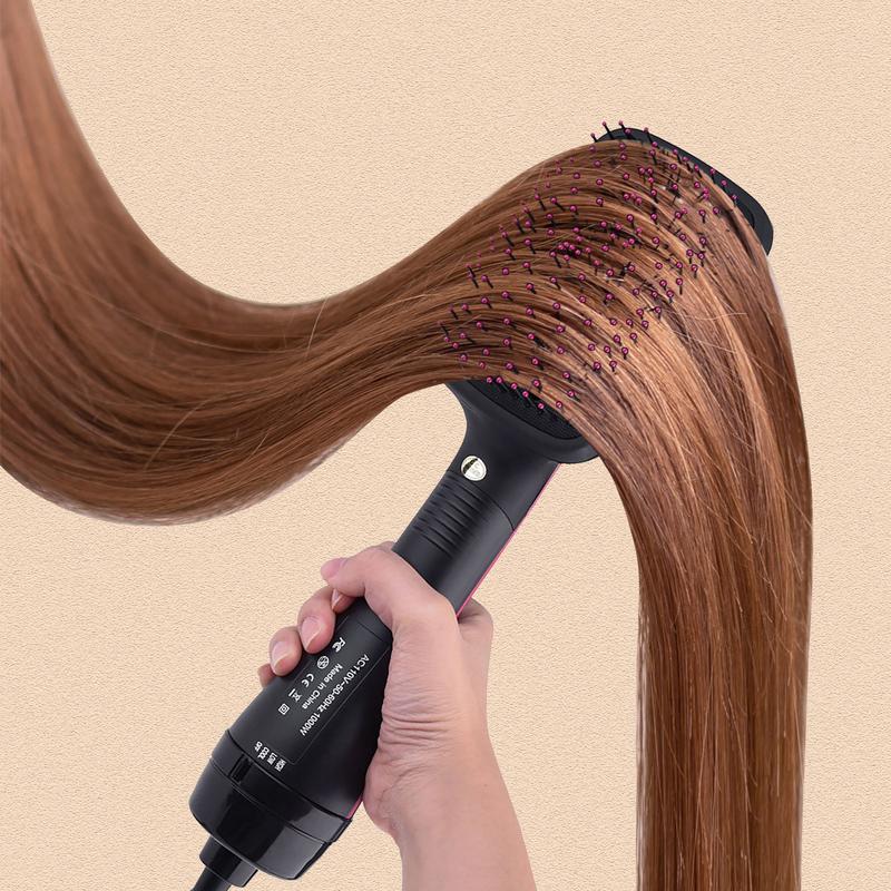 Makeup essential multi-functional comfort practical brush，110V 2 in 1 Multifunctional Anion Hair Dryer Brush Comb Styler Hairdressing Tool US Plug Hairdressing Comb for Home,