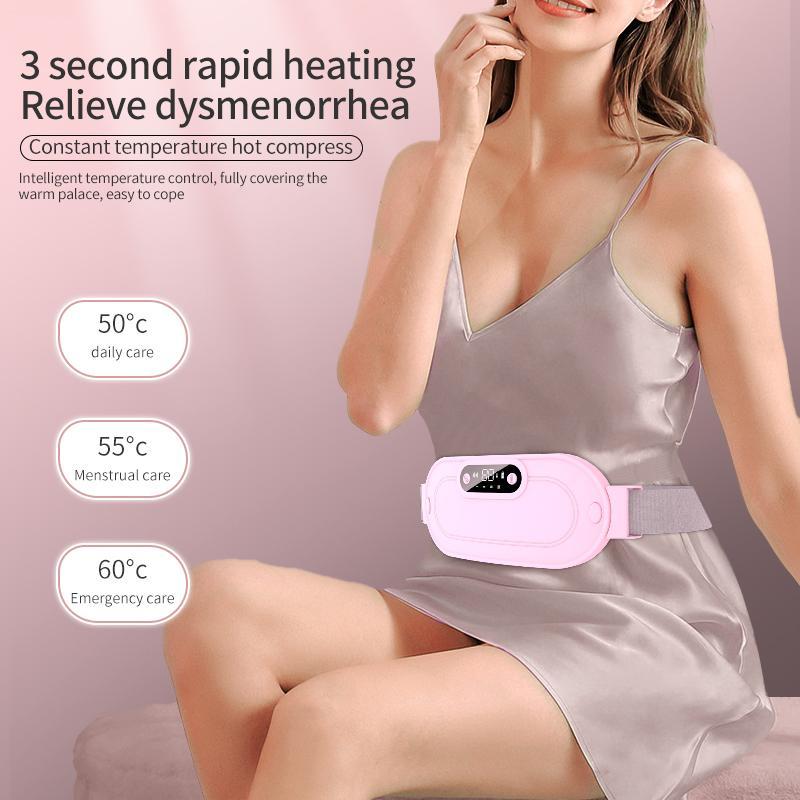 Cramp Simulator Menstrual Heating Pad Smart Uterus Warmer Belt, 1 Count Relief Waist Pain Cramps Vibrating Abdominal Massager Uterus Warmer Waist Massager, Vibrate Plate, Fall Essentials