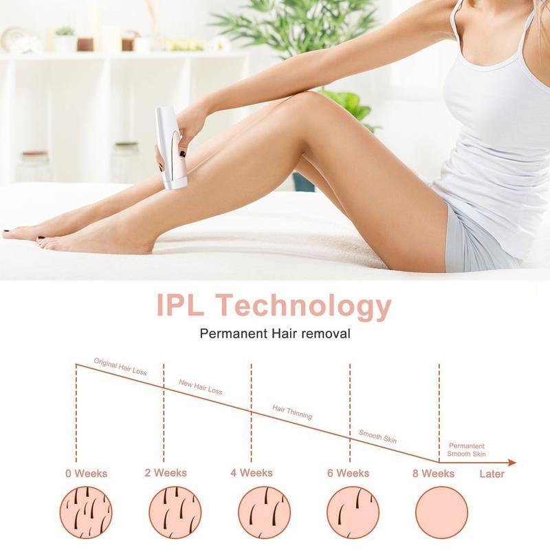 IPL Hair Removal Permanent Painless Laser Hair Removal Device Flashes Painless Hair Reduction System For Face Arms Comfort