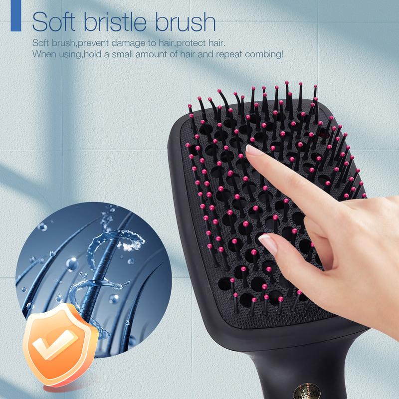 Makeup essential multi-functional comfort practical brush，110V 2 in 1 Multifunctional Anion Hair Dryer Brush Comb Styler Hairdressing Tool US Plug Hairdressing Comb for Home,