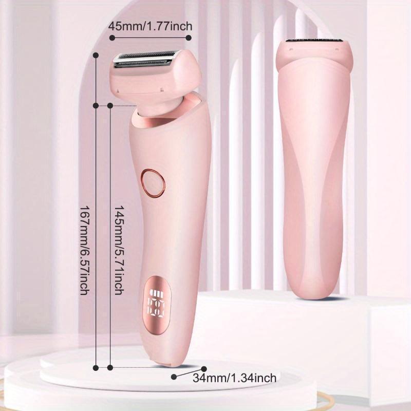 2 in 1 Electric Rechargeable Shaver Kit, 1 Set Waterproof Body Hair Shaver Trimmer, Epilator Hair, Easy To Use Hair Trimming Kit for Women, Christmas Gift