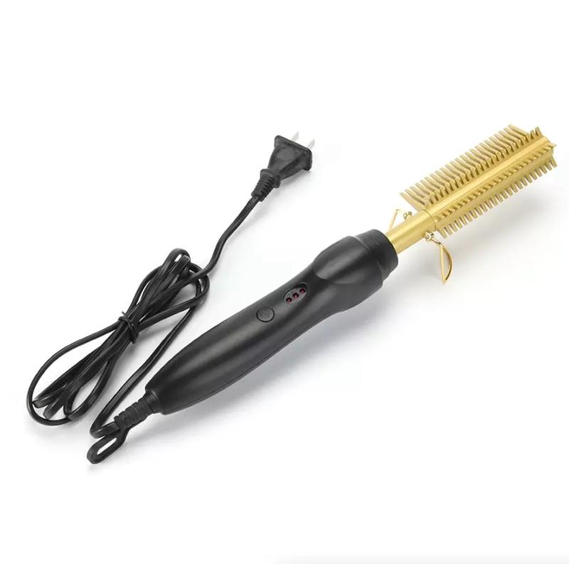 Hair Straightener Comb Pro Electric Beard Straightening Comb Heat Hot Comb Press for Comfortable Styling